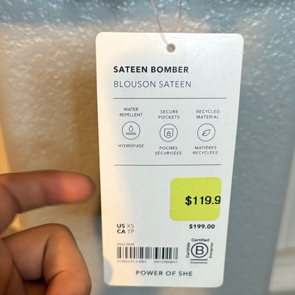 Athleta Sateen Bomber! - Picture 2 of 5